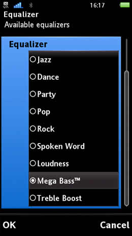 Equalizer for Sony Ericsson Satio and Vivaz