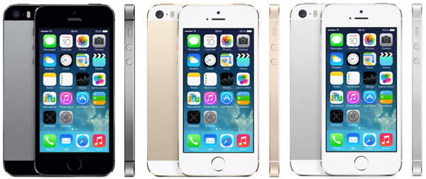 Apple iPhone 5S Colour Range