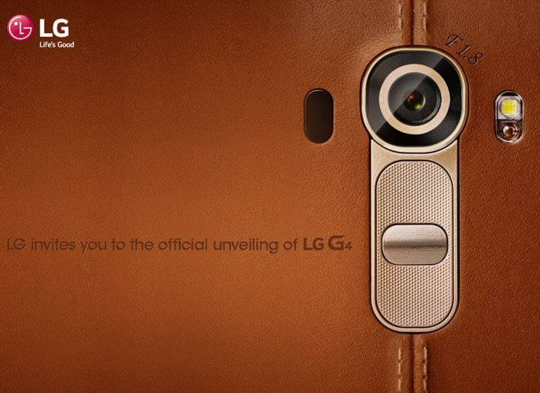 LG G4 Press Invite LG G4 Press Invite