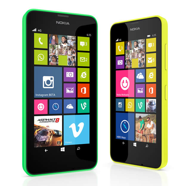 Nokia Lumia 635 versus Nokia Lumia 625