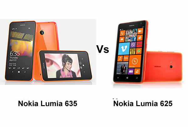 Nokia Lumia 635 versus Nokia Lumia 625