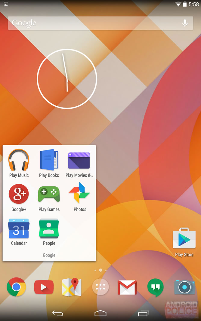Android 5.0 Visual Appearance