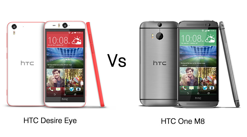 HTC Desire Eye vs HTC One M8 HTC Desire Eye vs HTC One M8