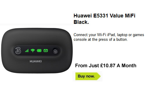 Three MiFi Deals