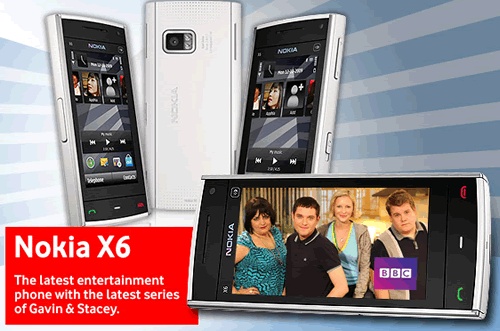 Nokia X6 Available on Vodafone UK