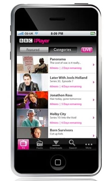 BBC iPlayer app for iPad and iPhone