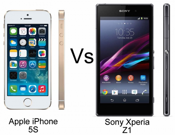 Apple iPhone 5S vs Sony Xperia Z1