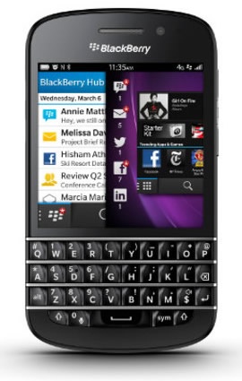 Blackberry Q10 Landing Next Month