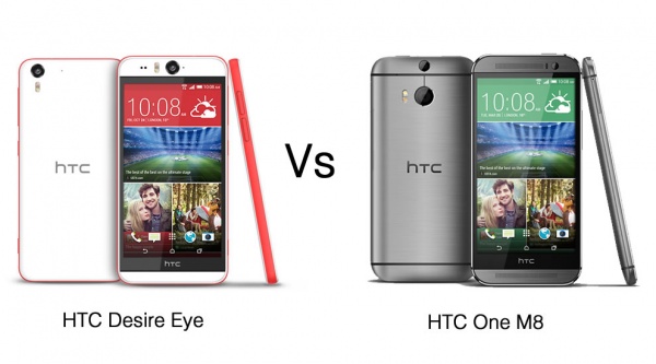 HTC Desire Eye vs HTC One M8: Stylish build or selfie snapping skills