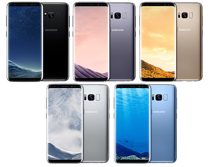 Galaxy S8 All Colours