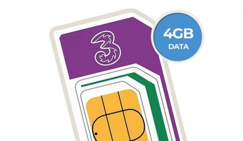  Three 4GB SIM deal for just £6 a month