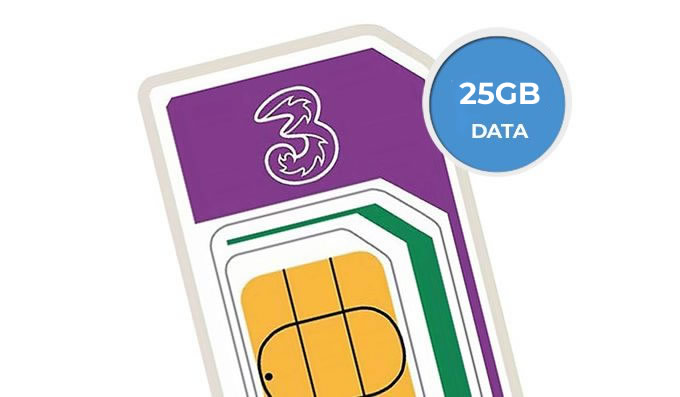 30GB SIM deal on Three for just £8 per month